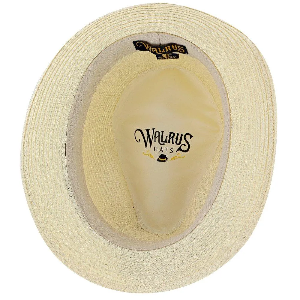 Peninsula - Walrus Hats Paper Braid Straw Fedora Hat w/ Band