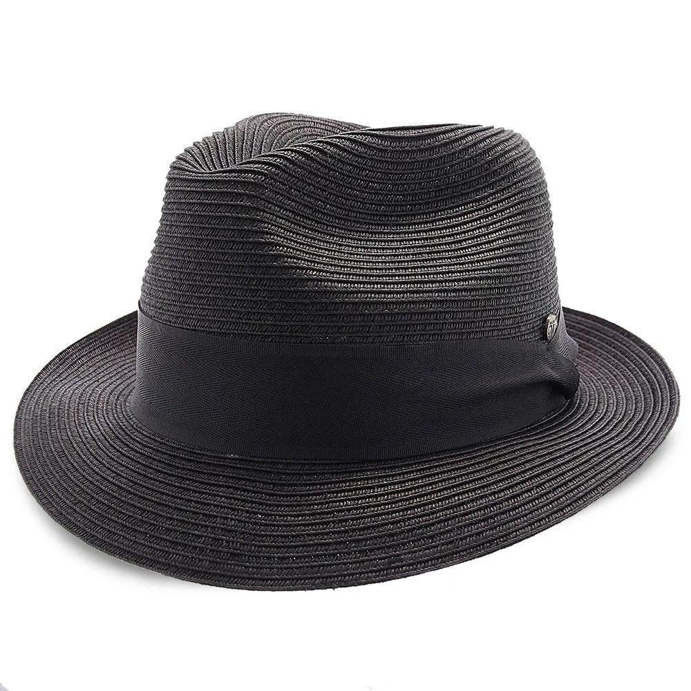 Peninsula - Walrus Hats Paper Braid Straw Fedora Hat w/ Band