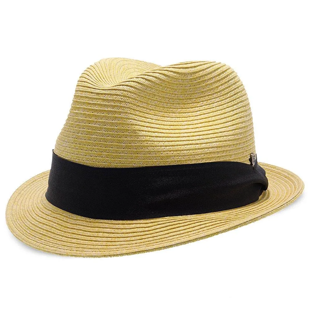 Peninsula - Walrus Hats Paper Braid Straw Fedora Hat w/ Band