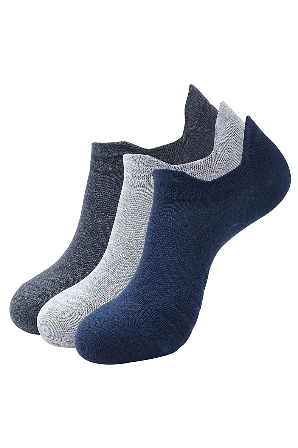 Premium Cotton Ankle Socks for Men and Women - Free Size, Solid, Pack of 3