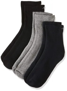 Premium Cotton Ankle Socks for Men and Women - Free Size, Solid, Pack of 3