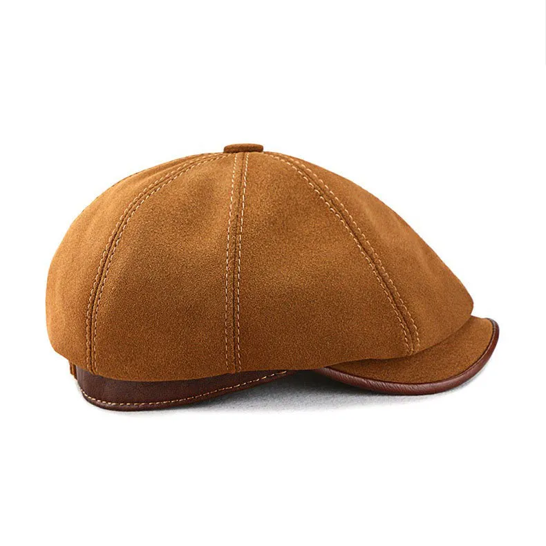 Retro Casual Leather Suede All-match Hats