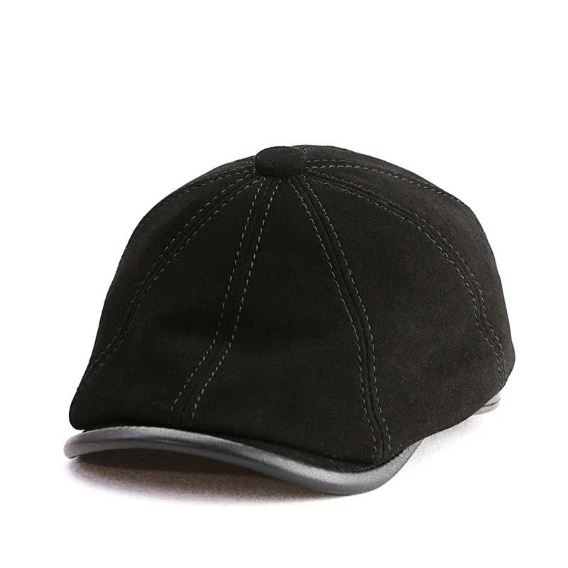 Retro Casual Leather Suede All-match Hats