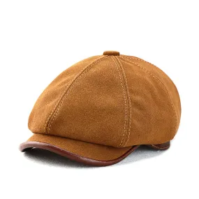 Retro Casual Leather Suede All-match Hats