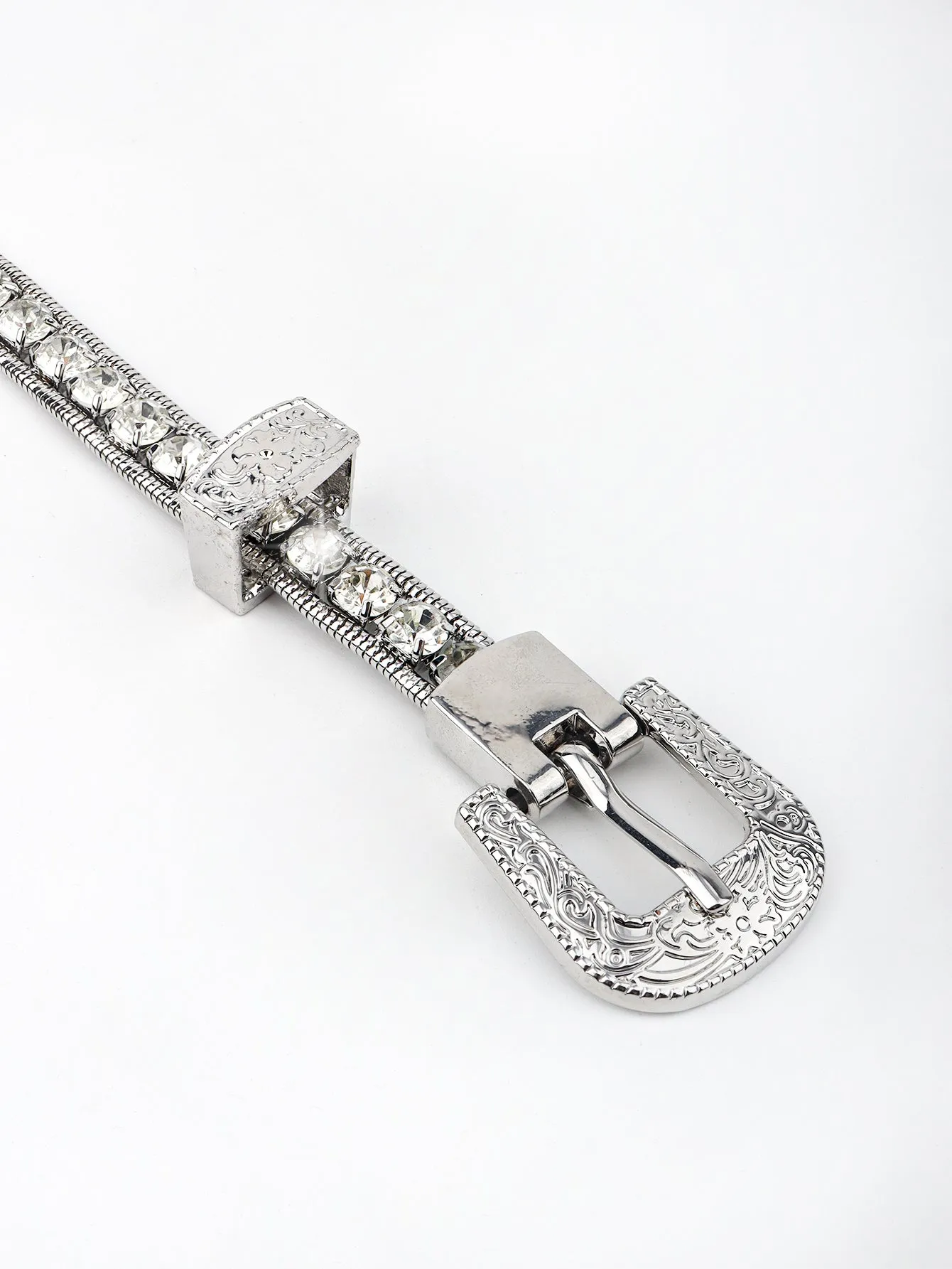 Rhinestone Metal Belt