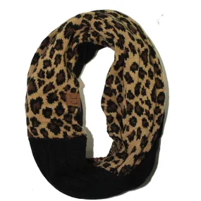 SF-45 Black Leopard Scarf