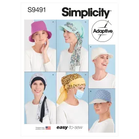 Simplicity Sewing Pattern 9491 Chemo Head Coverings