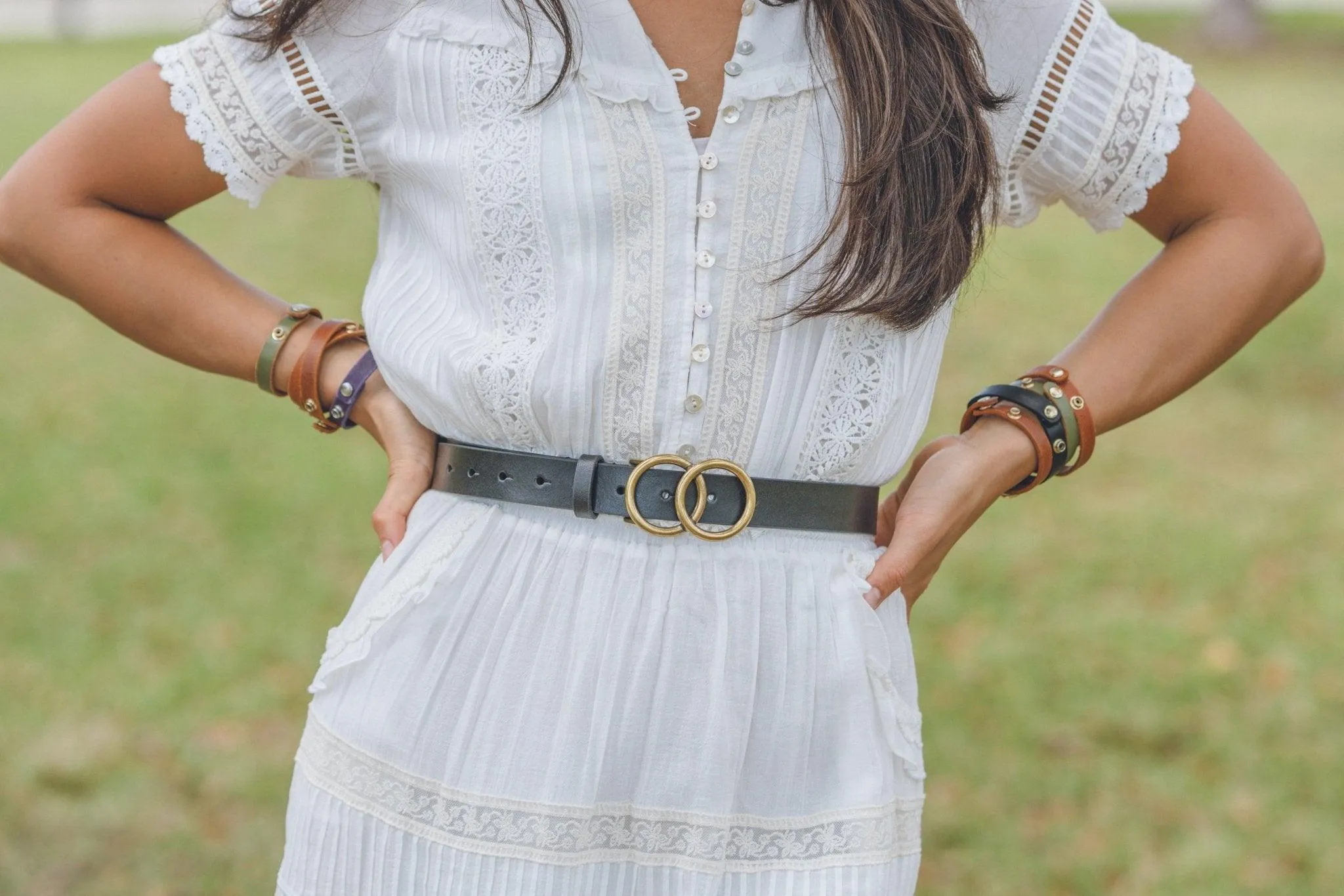 The Harmony Buckle Leather Belt