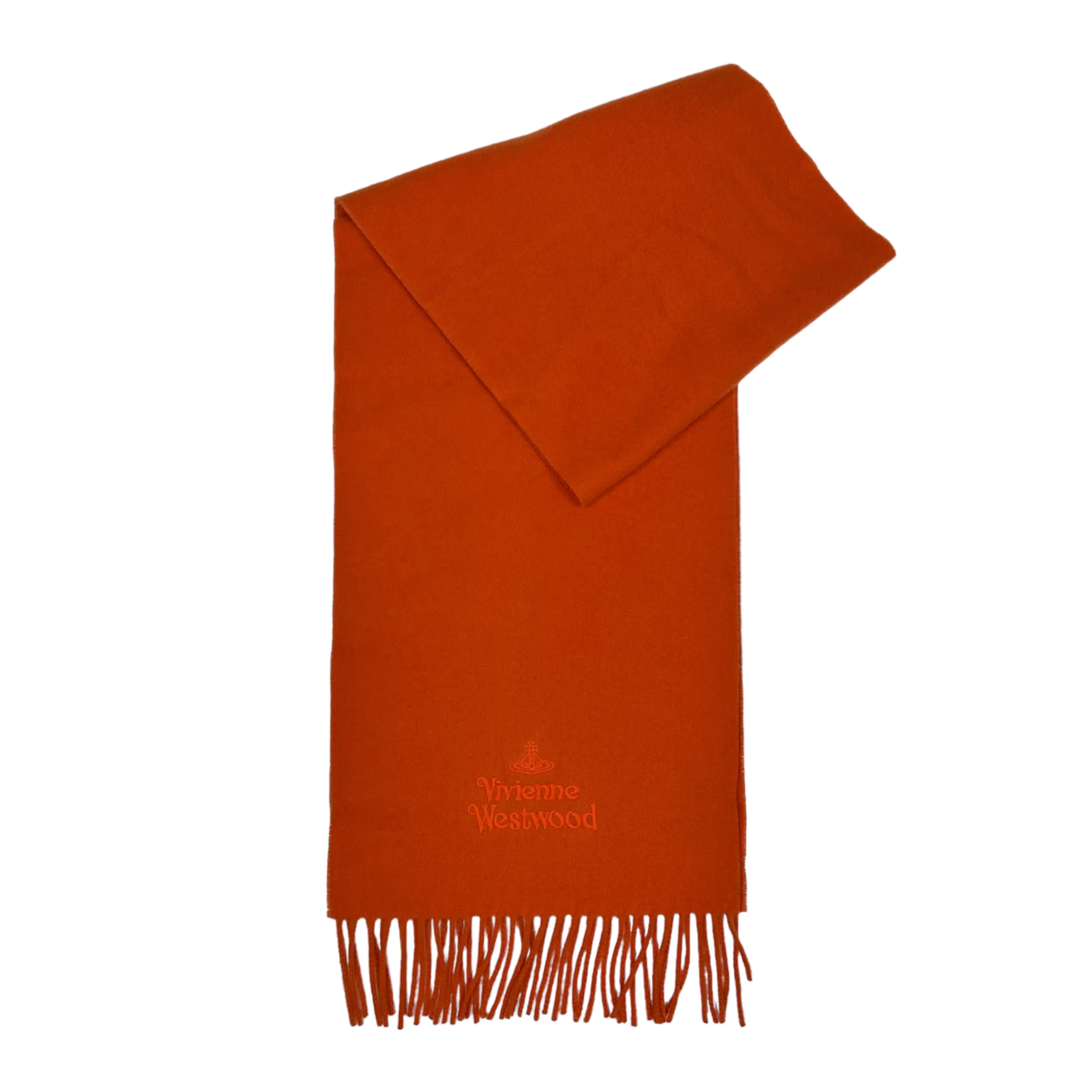 VIVIENNE WESTWOOD EMBROIDERED LOGO SCARF