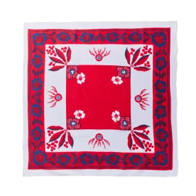 Wattle Red and Blue Cotton Bandana