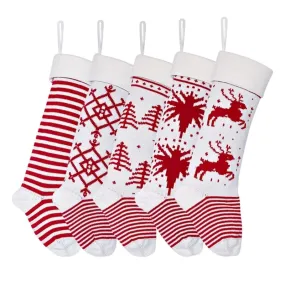 Y1UB Christmas Wool Socks Seasonal Winter Wear Plush Comfortable Socks for Footwear