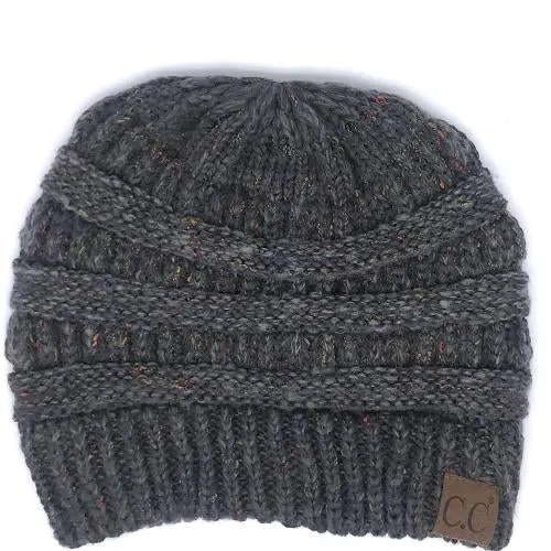 YJ-817 Ombre Dark Melange Grey Beanie